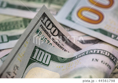 One hundred dollar banknotes 44561798