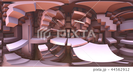 360 degree strange labyrinth world panorama 44562912