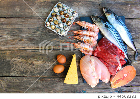 Healthy food of animal origin  44563233