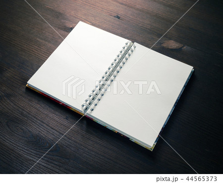 Blank spiral notebook 44565373