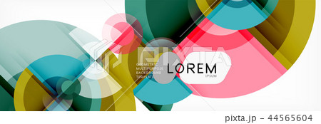 Vector fantastic circle modern geometric background template 44565604