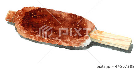 水彩で描いた五平餅 44567388