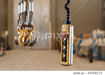 close up remote control switch for overhead crane in manufacture workshop 44568172