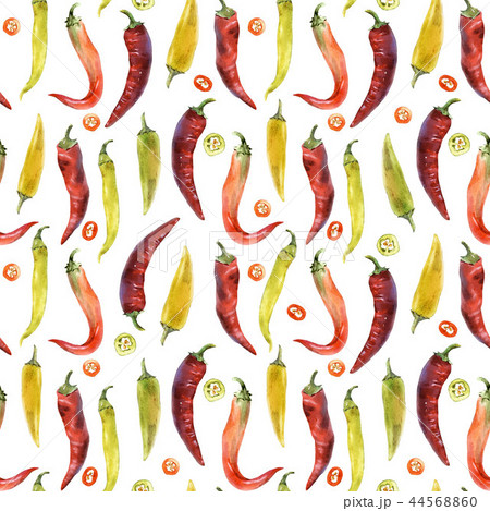 Hot chili pepper pattern 44568860