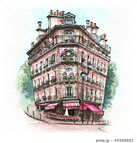 Typical Parisian house, France Typical Parisian house, France 44568882