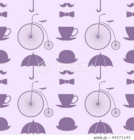 Seamless pattern with retro elements 44571145