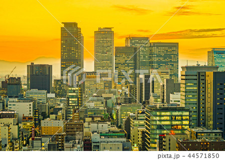 名古屋テレビ塔の展望台からの夕景 名古屋テレビ塔の展望台からの夕景 44571850