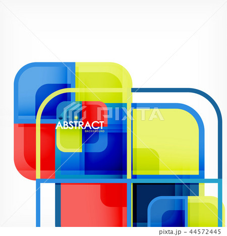 Abstract background, square shapes geometric composition 44572445