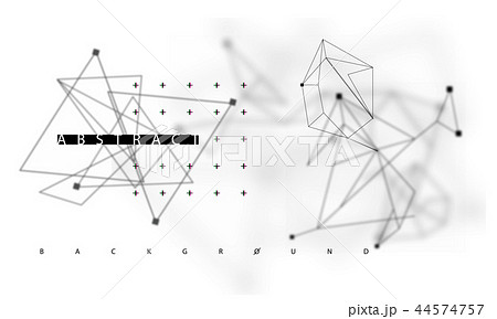 Abstract polygonal space low poly dark background Abstract polygonal space low poly dark background 44574757