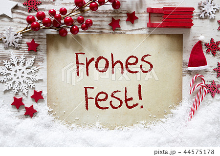 Decoration, Frohes Fest Means Merry Christmas Decoration, Frohes Fest Means Merry Christmas 44575178