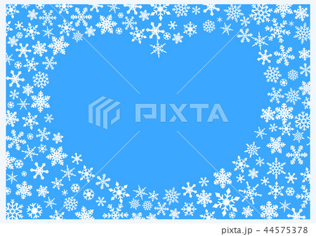 Christmas Background with white Snowflakes 44575378