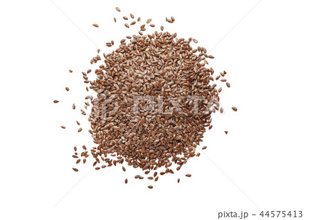 flax seeds are isolated flax seeds are isolated 44575413