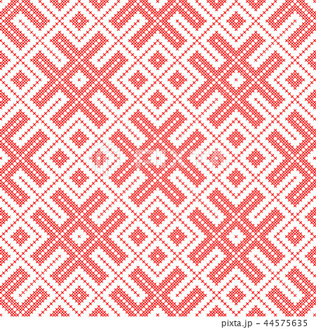 Seamless traditional Russian ornament in red. Seamless traditional Russian ornament in red. 44575635