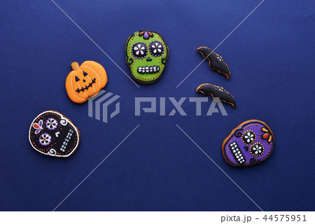 halloween cookies and place for text 44575951