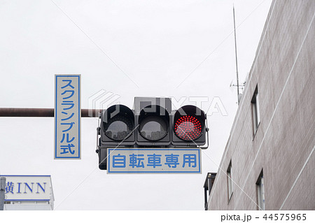 LED信号機　自転車専用　スクランブル 44575965