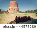 Buddhist monks around Dhamekh Stupa, Sarnath 44576289