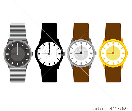 時計 時間 アイコン 腕時計のイラスト素材