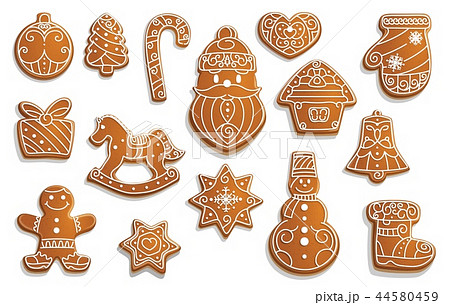 Gingerbread cookies, Christmas holiday food 44580459