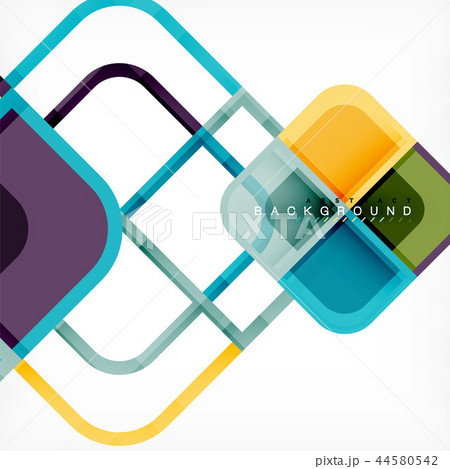 Abstract background, square shapes geometric composition 44580542