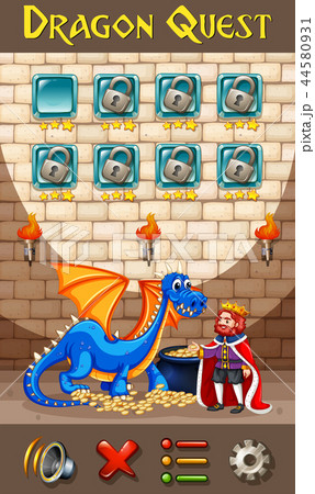 A dragon game template A dragon game template 44580931