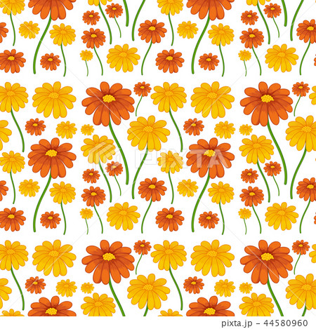 A daisy flower seamless pattern A daisy flower seamless pattern 44580960