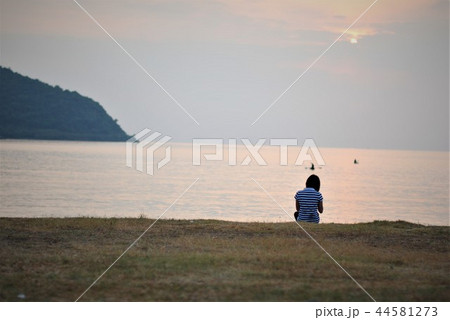 Tropical sunset on beach Thailand 44581273