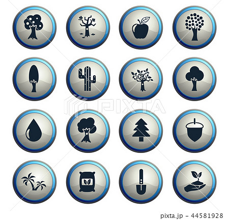 trees icon set trees icon set 44581928