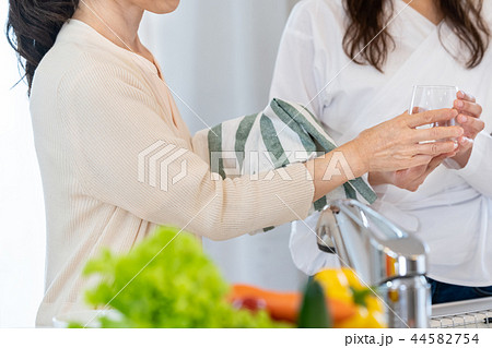 料理する女性 料理する女性 44582754
