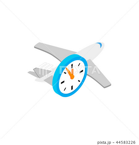 Flight time 3d isometric icon 44583226