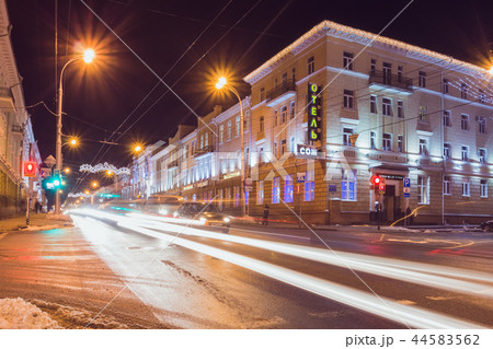 Beautiful night streets of the city of Gomel 44583562