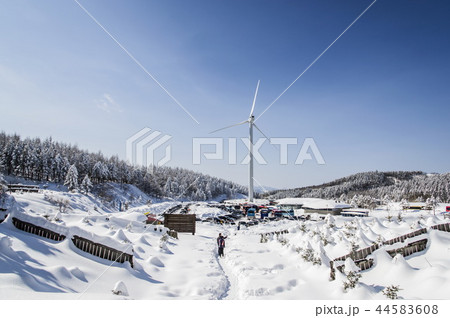 バルワンサン 山 雪景色 44583608