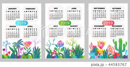 2019 quarter calendar. 2019 quarter calendar. 44583767