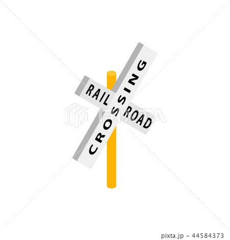Train crossing road isometric icon 44584373