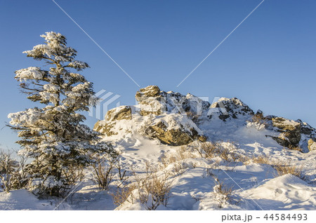 山 国立公園 雪景色 44584493