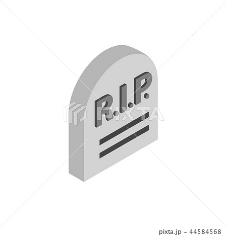 Tombstone with RIP isometric 3d icon Tombstone with RIP isometric 3d icon 44584568