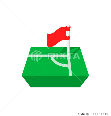 Flag in corner of the cartoon icon Flag in corner of the cartoon icon 44584619