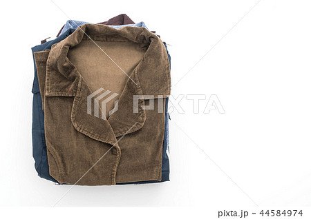 stacks of clothing on white stacks of clothing on white 44584974