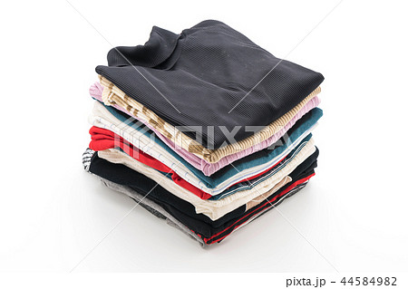 stacks of clothing on white stacks of clothing on white 44584982