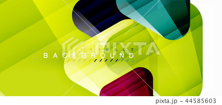 Glass triangles modern geometric composition, abstract background 44585603
