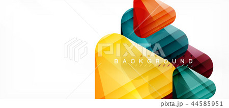 Glass triangles modern geometric composition, abstract background Glass triangles modern geometric composition, abstract background 44585951
