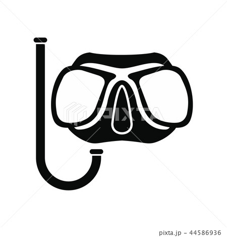 Diving mask black icon Diving mask black icon 44586936