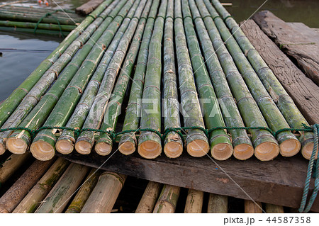 Close up bamboo floating Close up bamboo floating 44587358