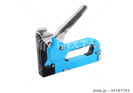 The furniture stapler isolated on a white  44587763