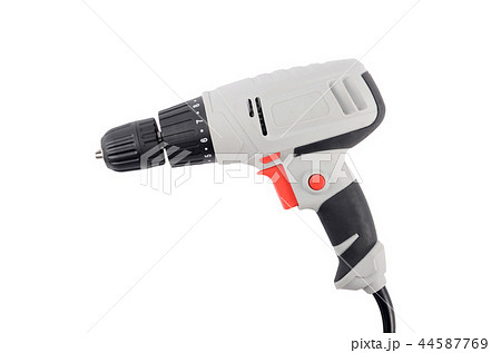 The new drill isolated on a white background The new drill isolated on a white background 44587769