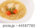 Soup homemade noodles with a chicken close up 44587783