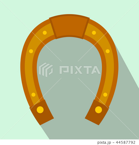 Horseshoe flat icon  44587792