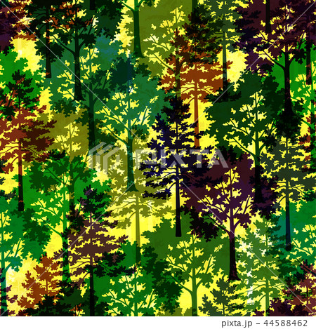 Trees, Seamless Background 44588462