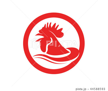 Rooster head red symbols and logo icons template Rooster head red symbols and logo icons template 44588593