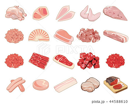 食材イラスト【食肉イラスト集】① 44588610