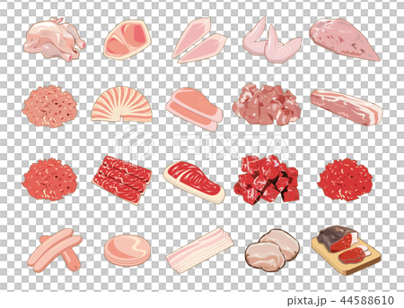 食材イラスト【食肉イラスト集】① 44588610